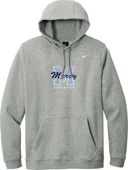 Nike Club Fleece Pullover Hoodie, Dark Grey Heather